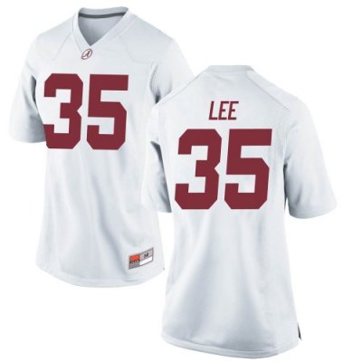 Women's Alabama Crimson Tide #35 Shane Lee White Game NCAA College Football Jersey 2403STMC8